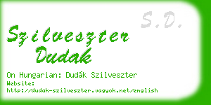 szilveszter dudak business card
